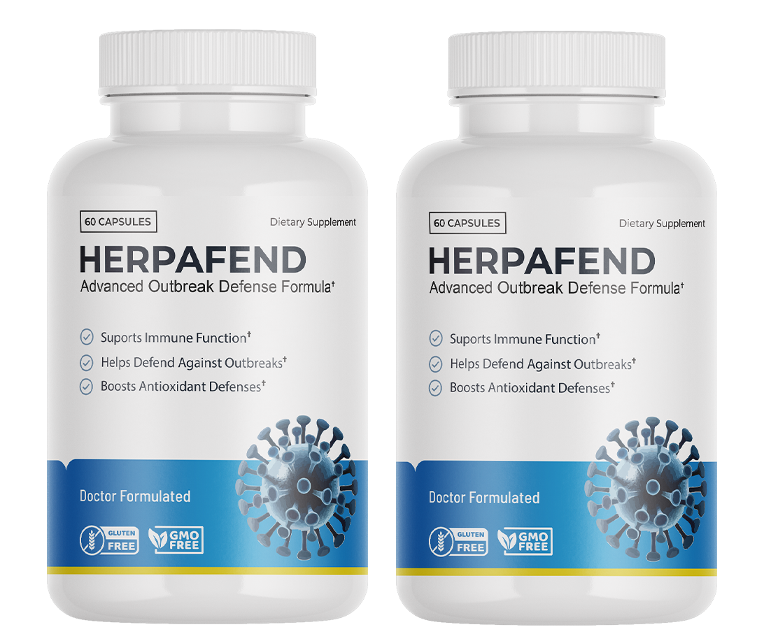 HerpaFend natural herpes support supplement bottle